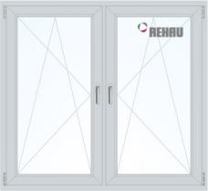 Окно ПВХ Rehau, двустворчатое